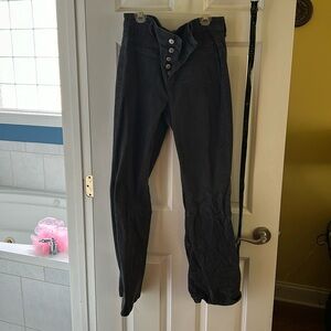 American Eagle size 8 regular charcoal flare grey cords